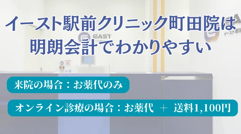 イースト駅前クリニック町田院のED治療料金