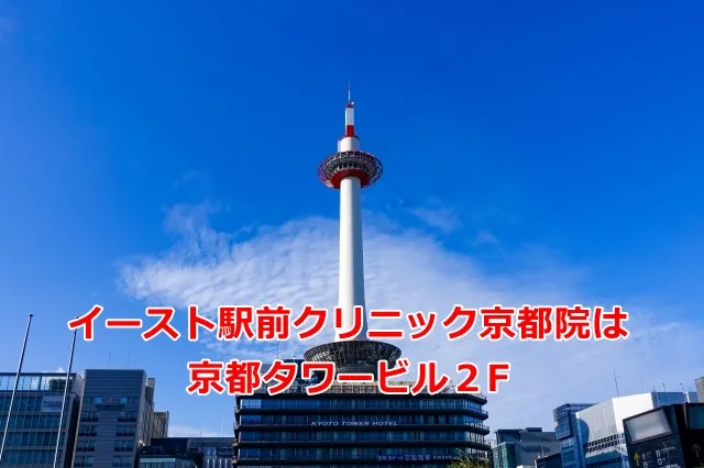 京都駅からイースト駅前クリニック京都院の道順